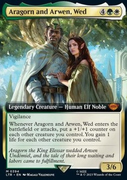 Aragorn and Arwen, Wed (V.2) - The Lord of the Rings: Tales of Middle-earth: Extras (Mythic) [XLTR-394]