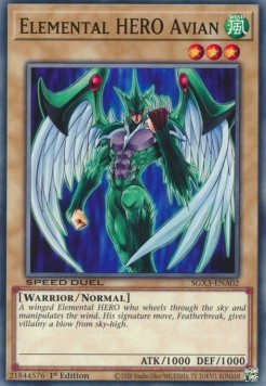 Elemental HERO Avian⁣ - Speed Duel GX: Duelists of Shadows⁣ (Common)⁣ [A02]