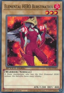 Elemental HERO Burstinatrix⁣ - Speed Duel GX: Duelists of Shadows⁣ (Common)⁣ [A03]