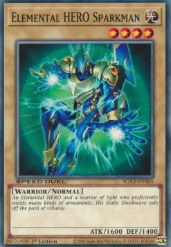 Elemental HERO Sparkman⁣ - Speed Duel GX: Duelists of Shadows⁣ (Common)⁣ [A05]