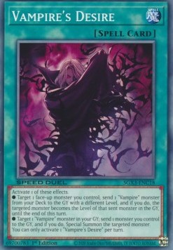 Vampire's Desire - Speed Duel GX: Duelists of Shadows (Common) [SGX3-C18]