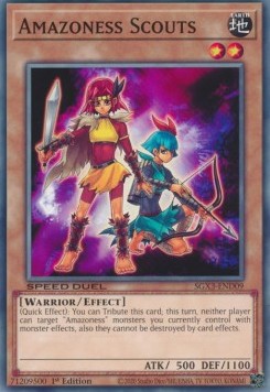 Amazoness Scouts⁣ - Speed Duel GX: Duelists of Shadows⁣ (Common)⁣ [D09]