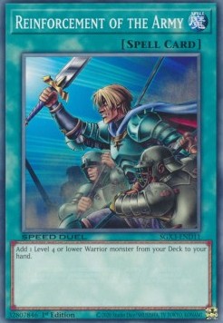 Reinforcement of the Army⁣ - Speed Duel GX: Duelists of Shadows⁣ (Common)⁣ [D11]