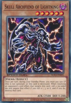 Skull Archfiend of Lightning (V.1 - Common)⁣ - Speed Duel GX: Duelists of Shadows⁣ (Common)⁣ [E01]