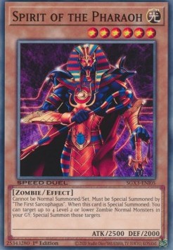 Spirit of the Pharaoh⁣ - Speed Duel GX: Duelists of Shadows⁣ (Common)⁣ [I05]