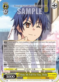 Make Me Fall For You, Shido - Date A Live Vol.2 (Common) [DAL/W99-E021]