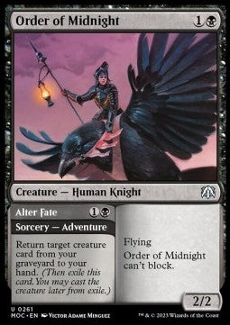 Order of Midnight // Alter Fate - Commander: March of the Machine (Uncommon) [MOC-261]