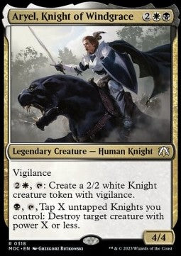 Aryel, Knight of Windgrace - Commander: March of the Machine (Rare) [MOC-318]