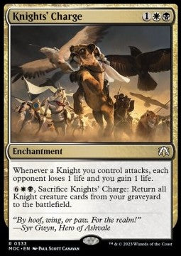 Knights' Charge - Commander: March of the Machine (Rare) [MOC-333]