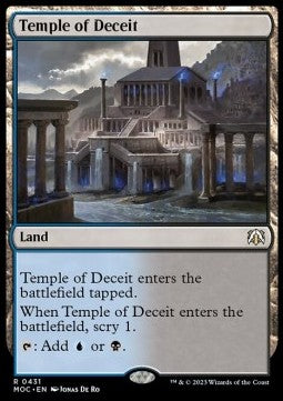 Temple of Deceit - Commander: March of the Machine (Rare) [MOC-431]