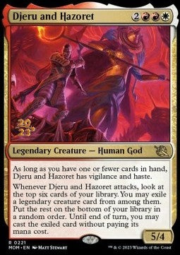 Djeru and Hazoret (V.1) - March of the Machine: Promos (Rare) [PMOM-221]