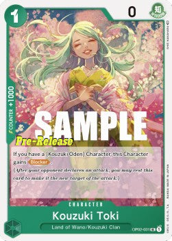 Kouzuki Toki (OP02-031)⁣ - Promos: Paramount War⁣ (Uncommon)⁣ [031]