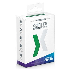 100 Ultimate Guard Cortex Matte Sleeves (Green)