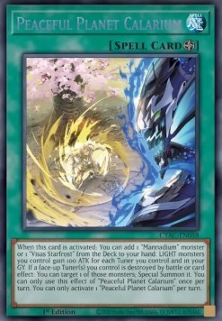 Peaceful Planet Calarium - Cyberstorm Access (Secret Rare) [CYAC-058]