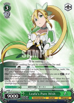 Leafa's Pure Wish (V.1 - Uncommon) - Animation Sword Art Online 10th Anniversary (Uncommon) [SAO/S100-042]