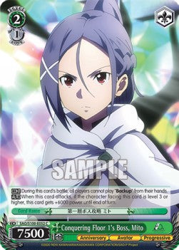 Conquering Floor 1's Boss, Mito (V.1 - Common) - Animation Sword Art Online 10th Anniversary (Common) [SAO/S100-052]