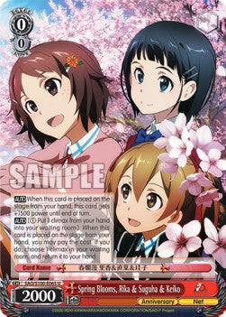 Spring Blooms, Rika & Suguha & Keiko (V.1 - Uncommon) - Animation Sword Art Online 10th Anniversary (Uncommon) [SAO/S100-065]
