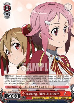 Yearning, Silica & Lisbeth (V.1 - Uncommon) - Animation Sword Art Online 10th Anniversary (Uncommon) [SAO/S100-067]