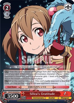 Silica's Gratitude (SAO/S100) (V.1 - Common) - Animation Sword Art Online 10th Anniversary (Common) [SAO/S100-070]