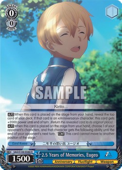 2.5 Years of Memories, Eugeo (V.1 - Rare)⁣ - Animation Sword Art Online 10th Anniversary⁣ (Rare)⁣ [080]