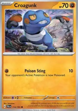 Croagunk - Paldea Evolved (Common) [PAL-114]