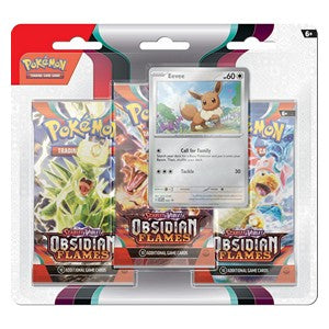 Obsidian Flames: Eevee 3-Pack Blister⁣ - Obsidian Flames