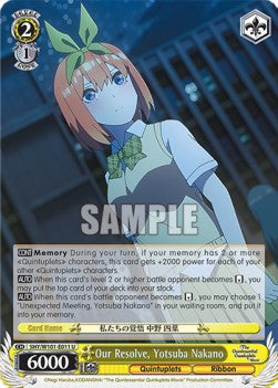 Our Resolve, Yotsuba Nakano (V.1 - Uncommon)