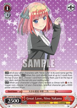 Great Love, Nino Nakano (V.1 - Rare) - The Quintessential Quintuplets Movie (Rare) [5HY/W101-58]