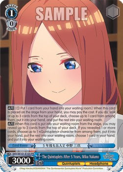 The Quintuplets After 5 Years, Miku Nakano (V.1 - Promo) - The Quintessential Quintuplets Movie (Promo) [5HY/W101-105]