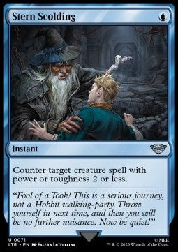 Stern Scolding - The Lord of the Rings: Tales of Middle-earth (Uncommon) [LTR-71]