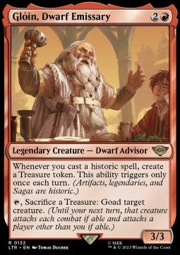 Glóin, Dwarf Emissary - The Lord of the Rings: Tales of Middle-earth (Rare) [LTR-132]