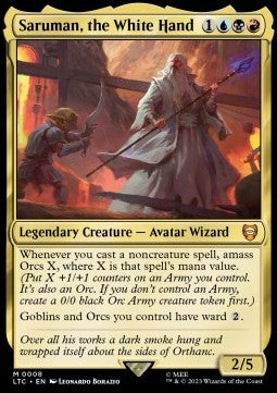 Saruman, the White Hand - Commander: The Lord of the Rings: Tales of Middle-earth (Mythic) [LTC-8]