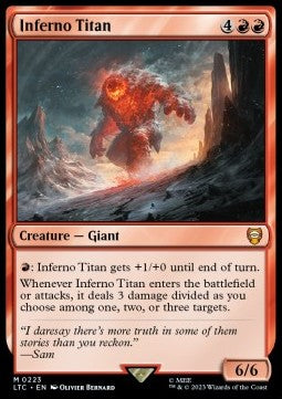 Inferno Titan - Commander: The Lord of the Rings: Tales of Middle-earth (Mythic) [LTC-223]