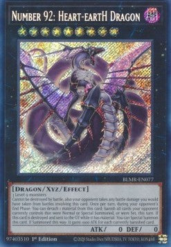 Number 92: Heart-eartH Dragon (V.1 - Secret Rare)⁣ - Battles of Legend: Monstrous Revenge⁣ (Secret Rare)⁣ [077]