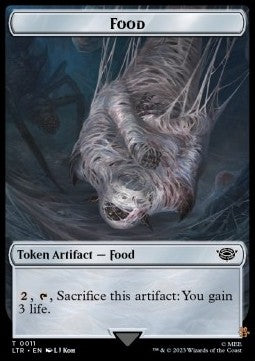 Food Token // Wraith Token (B 3/3) - Commander: The Lord of the Rings: Tales of Middle-earth: Extras (Token) [XLTC-T 11/7]
