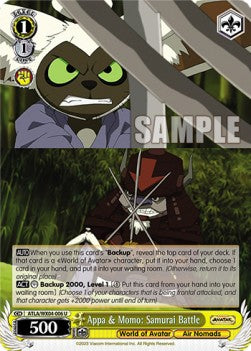 Appa & Momo: Samurai Battle - Avatar: The Last Airbender (Uncommon) [ATLA/WX04-006]