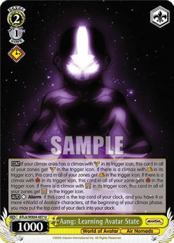 Aang: Learning Avatar State (V.1 - Uncommon) - Avatar: The Last Airbender (Uncommon) [ATLA/WX04-007]