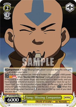 Aang: Missing Companion (V.1 - Uncommon) - Avatar: The Last Airbender (Uncommon) [ATLA/WX04-008]