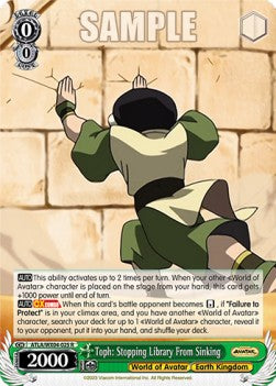 Toph: Stopping Library From Sinking (V.1 - Rare) - Avatar: The Last Airbender (Rare) [ATLA/WX04-025]