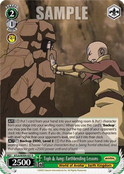 Toph & Aang: Earthbending Lessons (V.1 - Rare) - Avatar: The Last Airbender (Rare) [ATLA/WX04-027]