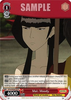 Mai: Moody (V.1 - Rare) - Avatar: The Last Airbender (Rare) [ATLA/WX04-055]