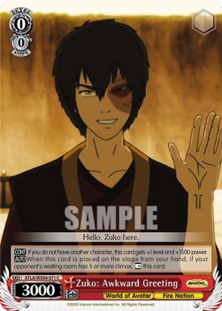 Zuko: Awkward Greeting - Avatar: The Last Airbender (Common) [ATLA/WX04-071]