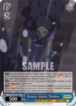 Katara: Quick Thinker (V.1 - Rare) - Avatar: The Last Airbender (Rare) [ATLA/WX04-080]