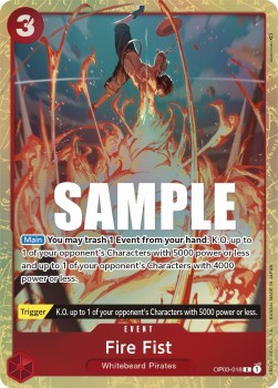 Fire Fist (OP03-018) (V.2)⁣ - Pillars of Strength⁣ (Alternate Art)⁣ [018]