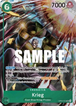 Krieg (OP03-025) (V.2) - Pillars of Strength (Alternate Art) [OP03-025]