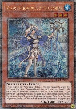 Water Enchantress of the Temple (V.2 - Quarter Century Secret Rare)⁣ - Battles of Legend: Monstrous Revenge⁣ (Quarter Century Secret Rare)⁣ [065]