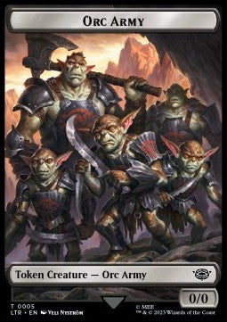 Orc Army Token (B 0/0) // Food Token (V.2) - The Lord of the Rings: Tales of Middle-earth: Extras (Token) [XLTR-T 5/10]