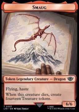Smaug Token (R 6/6) // Food Token (V.3) - The Lord of the Rings: Tales of Middle-earth: Extras (Token) [XLTR-T 7/11]