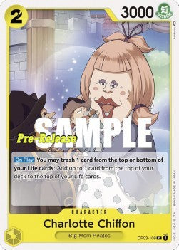 Charlotte Chiffon (OP03-109)⁣ - Promos: Pillars of Strength⁣ (Common)⁣ [109]