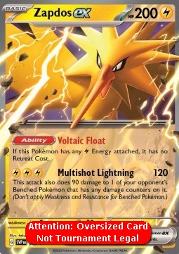 Zapdos ex⁣ - SV Black Star Promos⁣ (Oversized)⁣ [049]